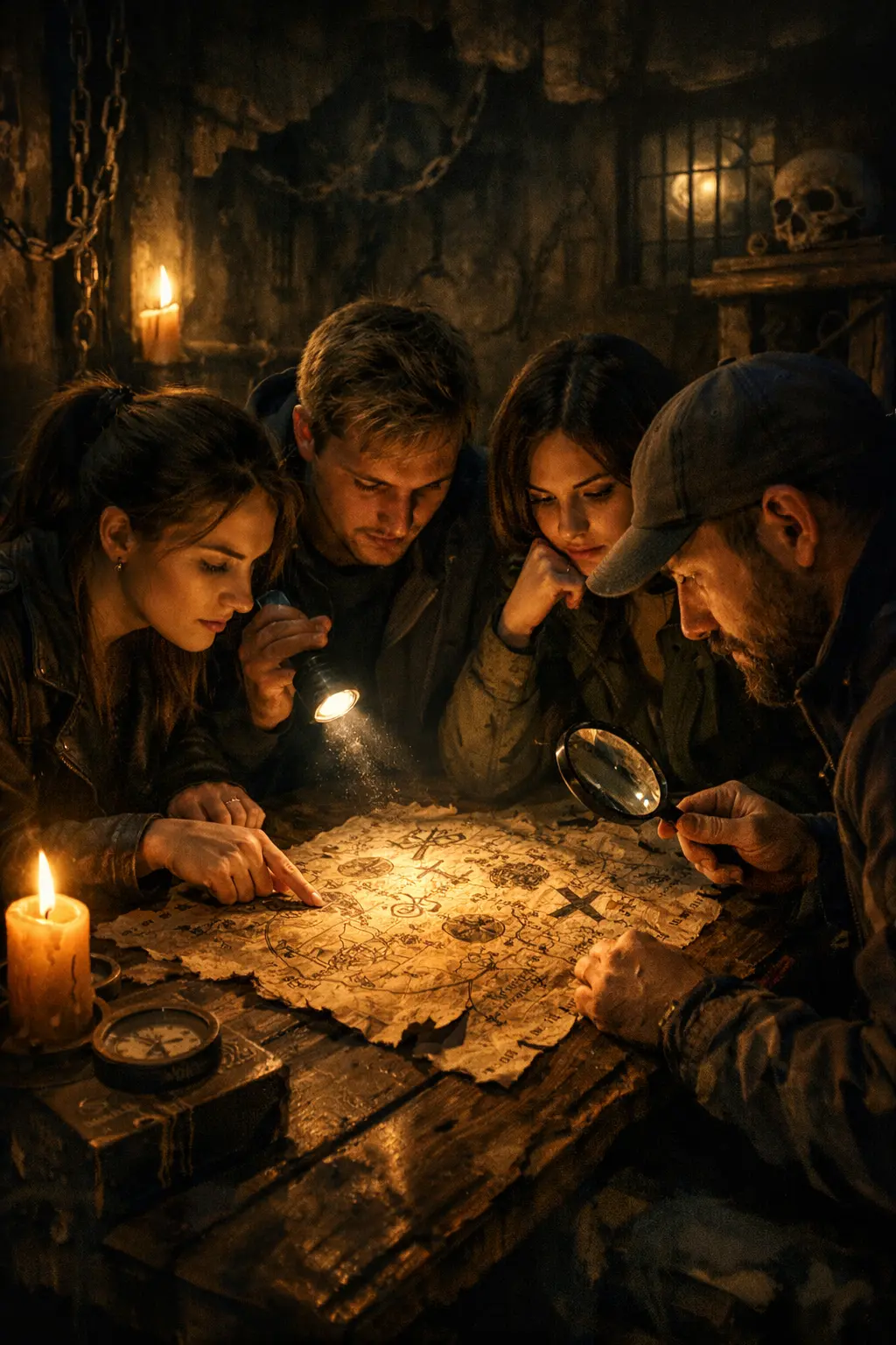 Csapat a szabaduloszobaban rejtelyt fejt